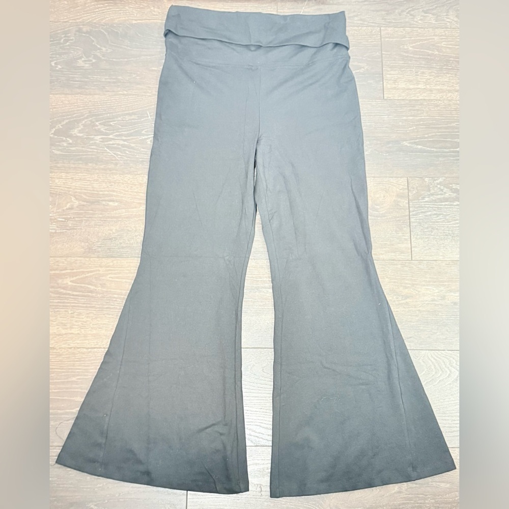 Aerie Wide Leg Pants in Black